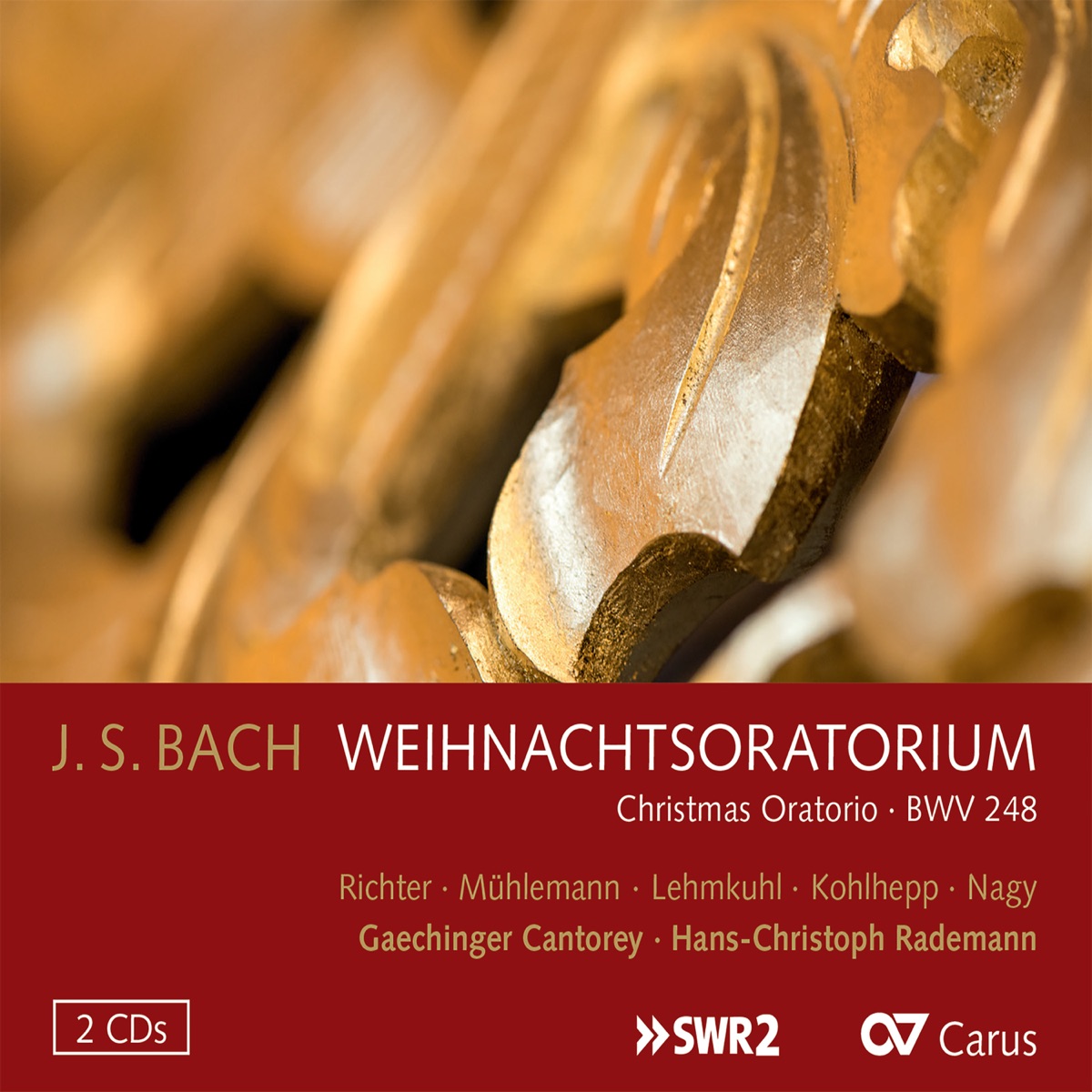 J.S. Bach: Weihnachts-Oratorium, BWV 248 by Regula Mühlemann, Wiebke Lehmkuhl, Sebastian Kohlhepp, Michael Nagy, Gächinger Kantorei Stuttgart & Hans-Christoph Rademann album cover