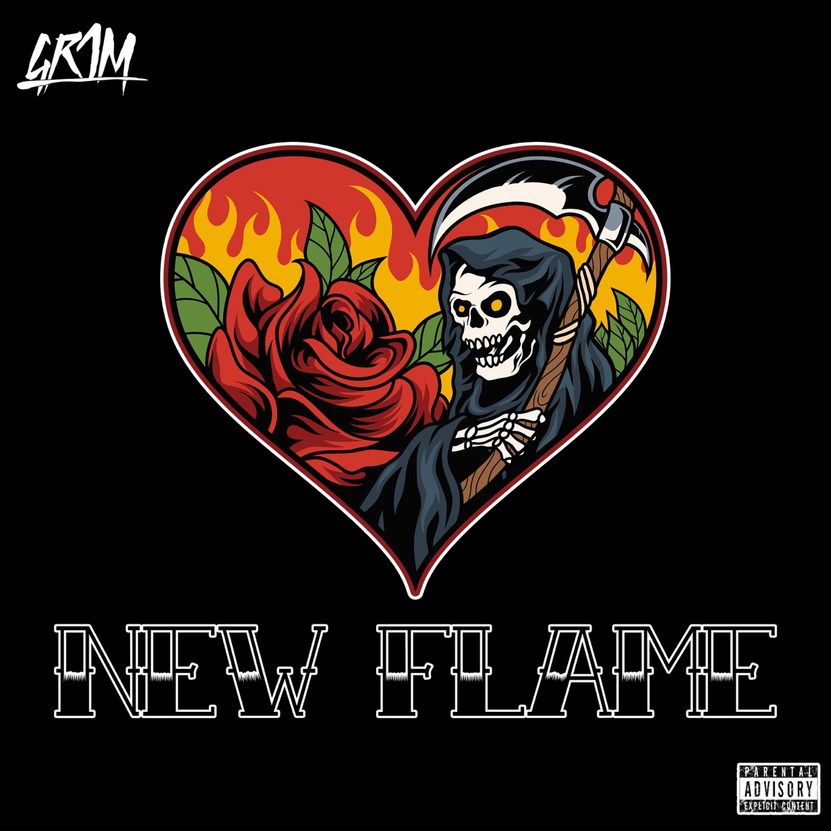 New Flame - Single by Gr1m album cover