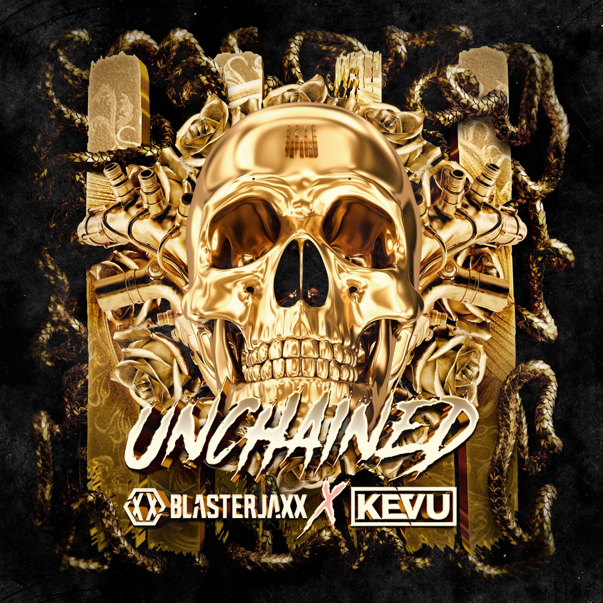 Unchained - Single by Blasterjaxx & Kevu album cover