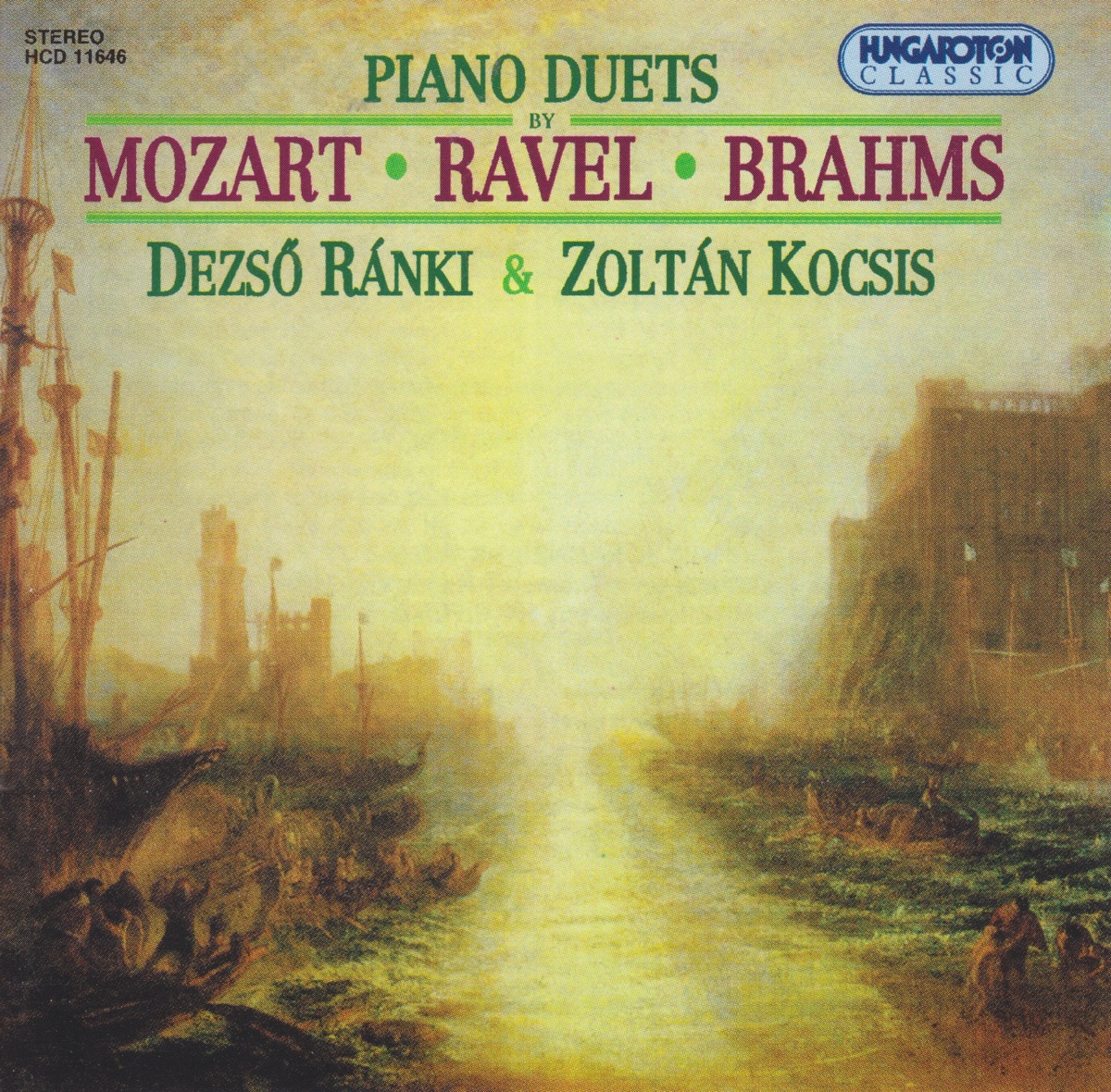 Piano Duets by Mozart, Ravel and Brahms by Dezsö Ránki & Zoltán Kocsis album cover