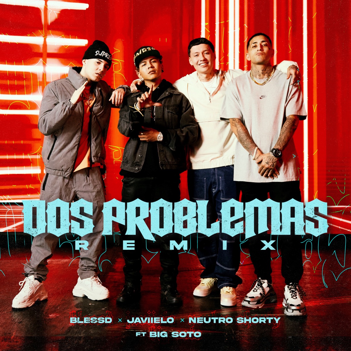 Dos Problemas (feat. Big Soto) [Remix] - Single by Blessd, Javiielo & Neutro Shorty album cover