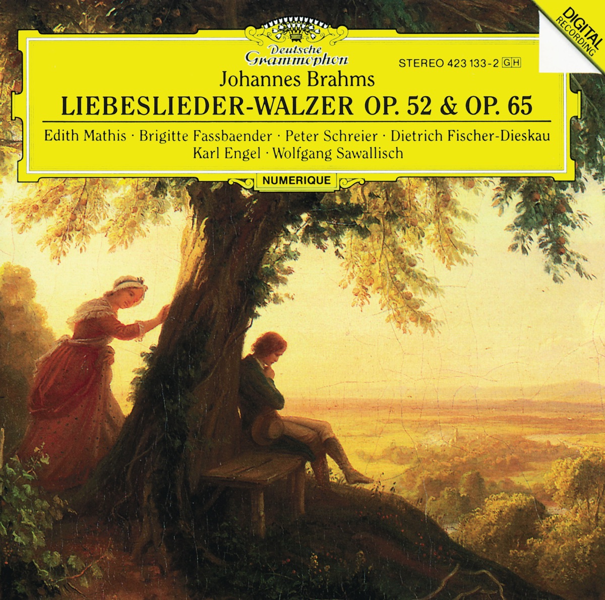 Brahms: Liebeslieder-Walzer by Brigitte Fassbaender, Edith Mathis, Dietrich Fischer-Dieskau, Karl Engel & Peter Schreier album cover