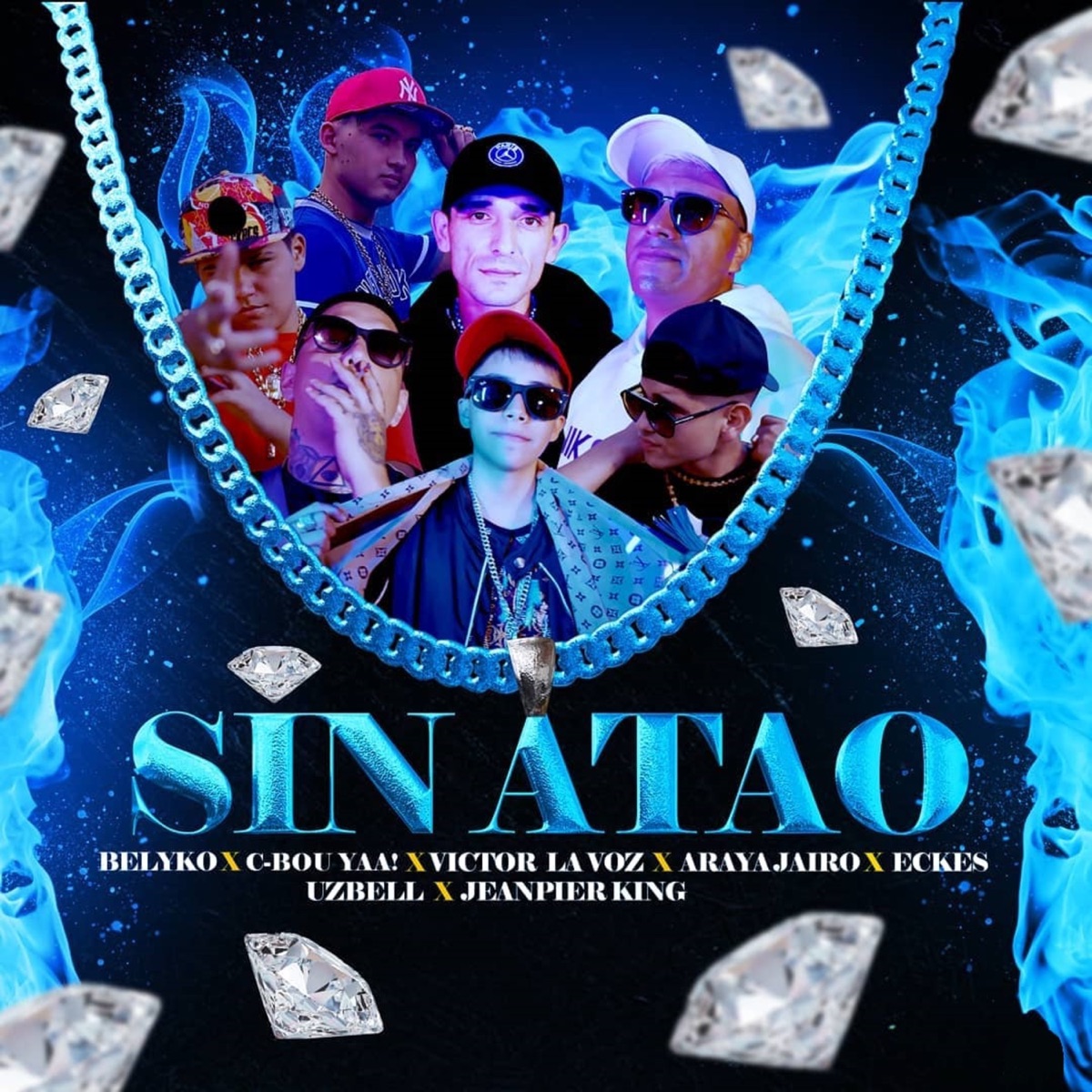 Sin Atao - Single by Belyko, C-Bou Yaa!, Victor La Voz, Araya jairo, Eckes, Uzbell & jeanpier king album cover