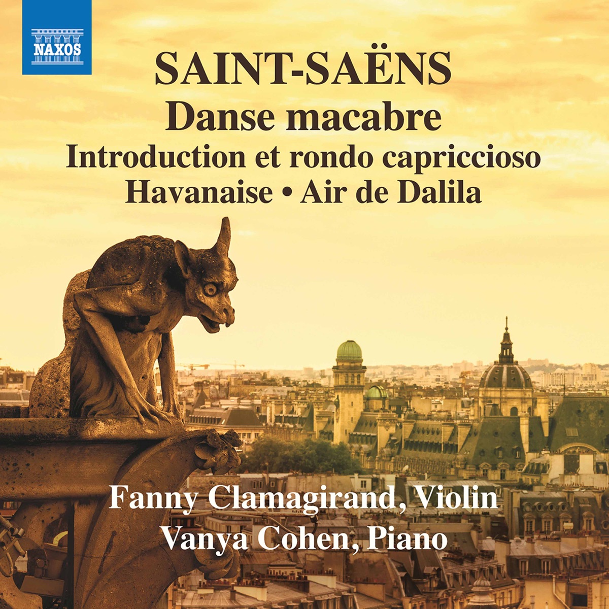 Saint-Saëns: Music for Violin & Piano, Vol. 3 by Fanny Clamagirand & Vanya Cohen album cover