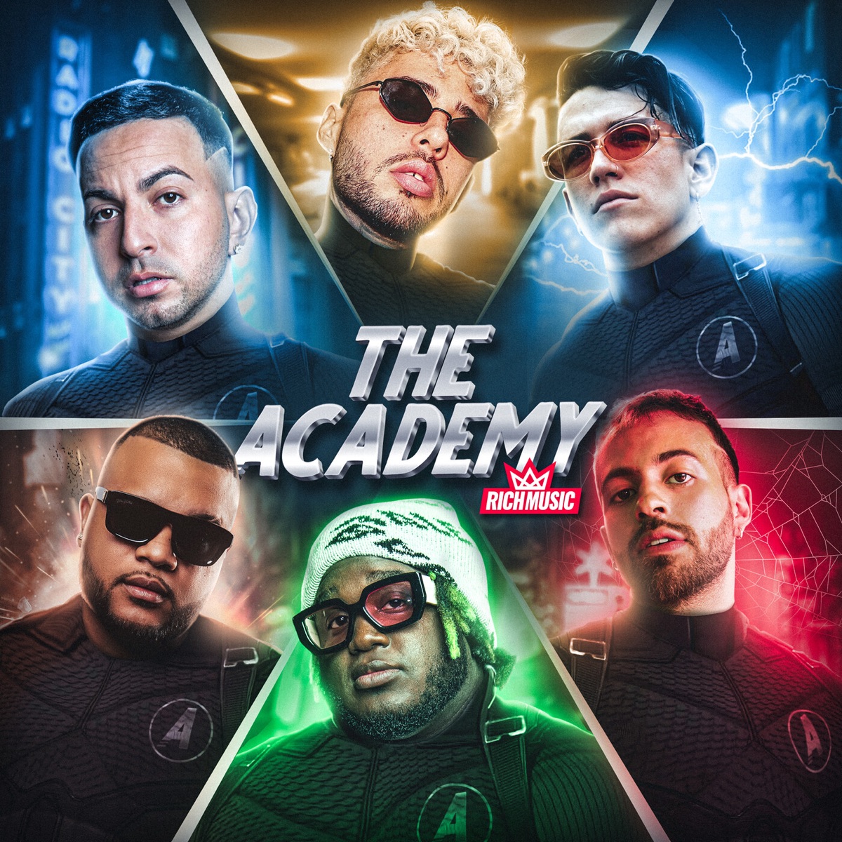 The Academy (feat. Justin Quiles, Lenny Tavárez & Feid) by Rich Music LTD, Sech & Dalex album cover