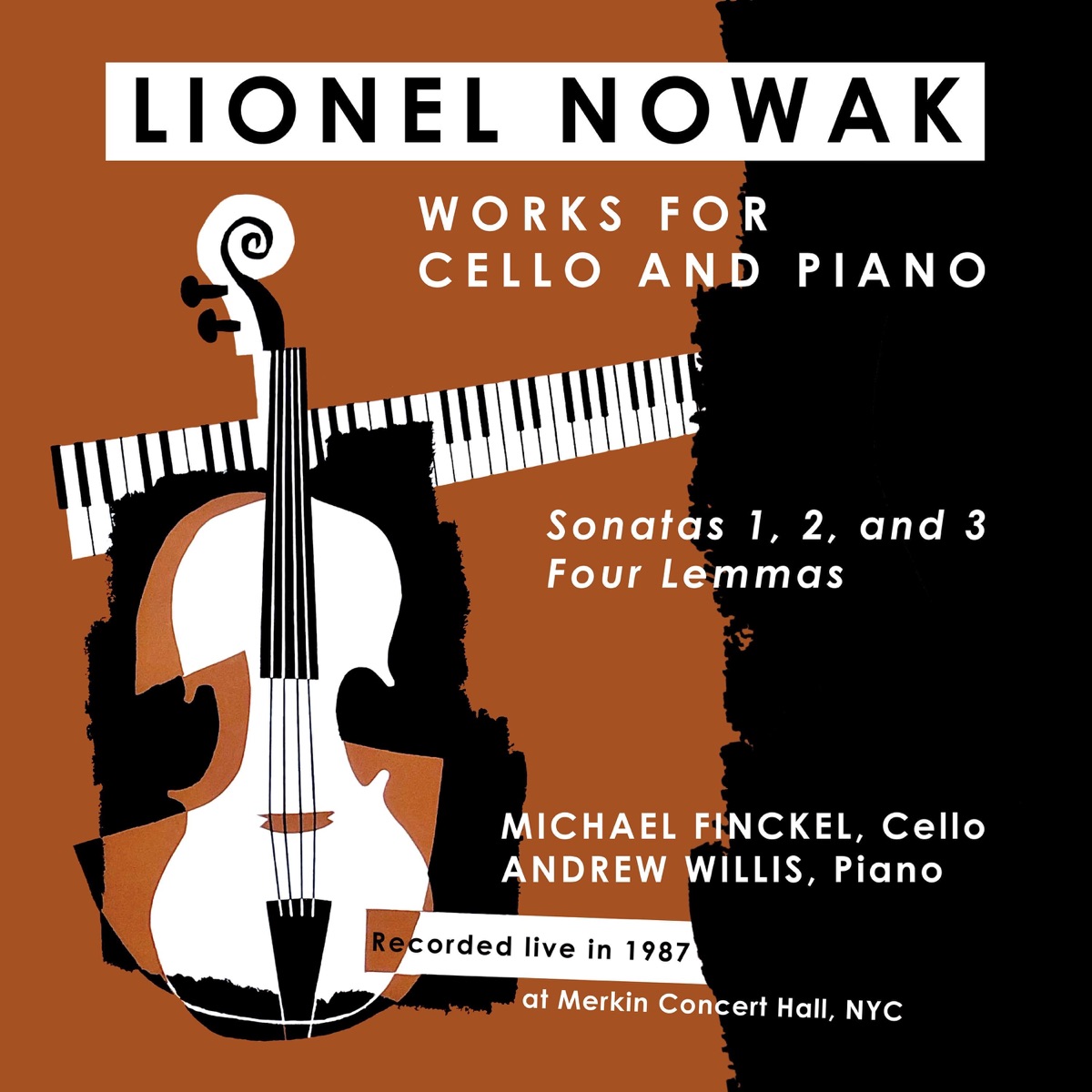 Lionel Nowak: Works for Cello and Piano by Michael Finckel & Andrew Willis album cover