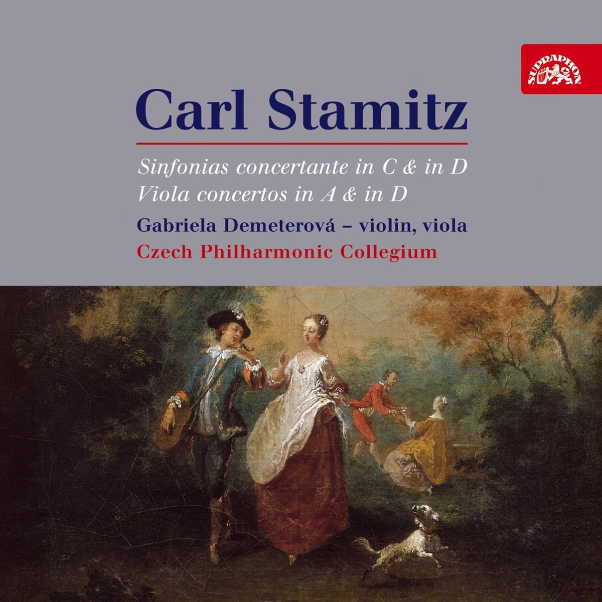 Stamitz: Sinfonias Concertante & Viola Concertos by Gabriela Demeterová, Ondřej Vrabec & Czech Philharmonic Collegium album cover