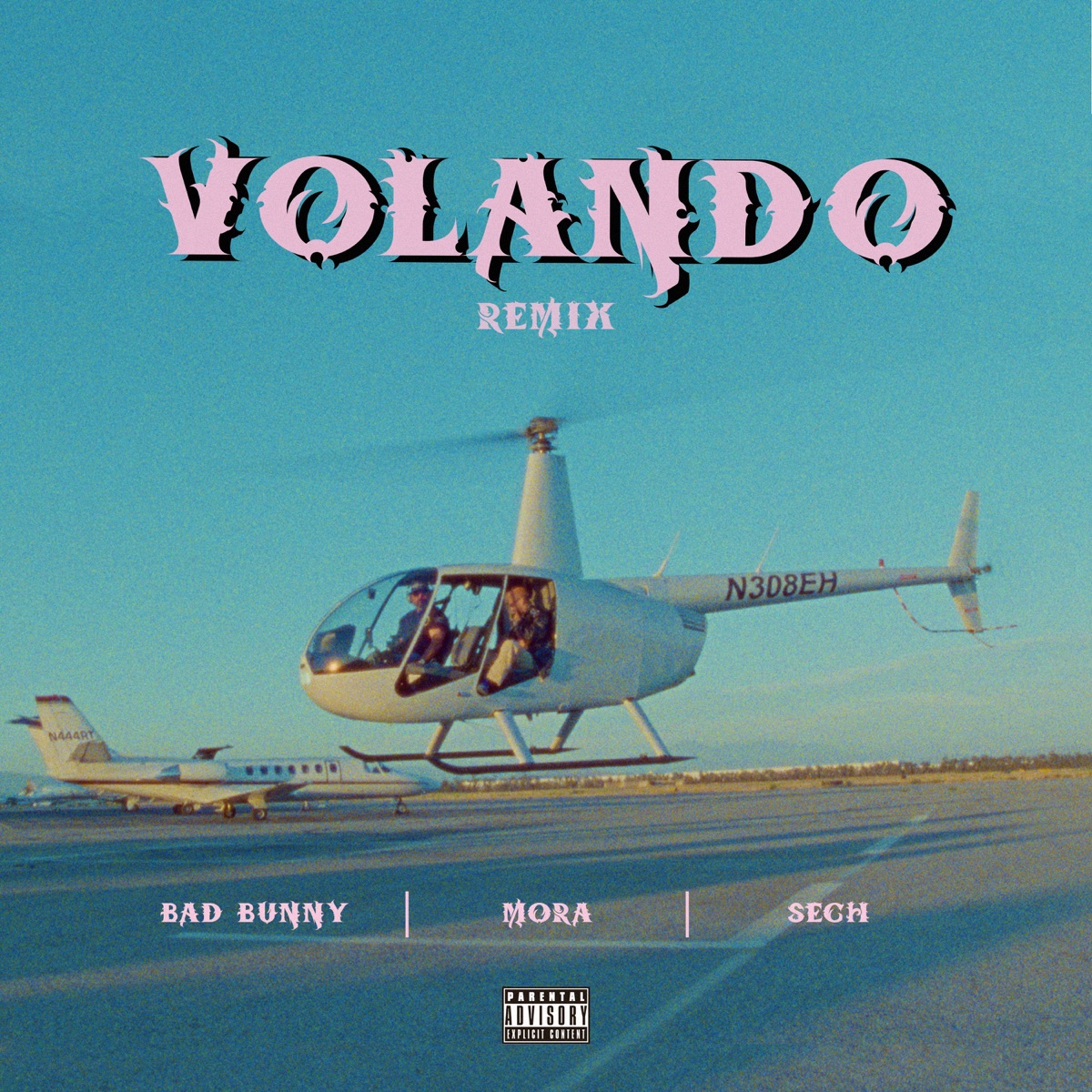 Volando (Remix) - Single by Mora, Bad Bunny & Sech album cover artwork