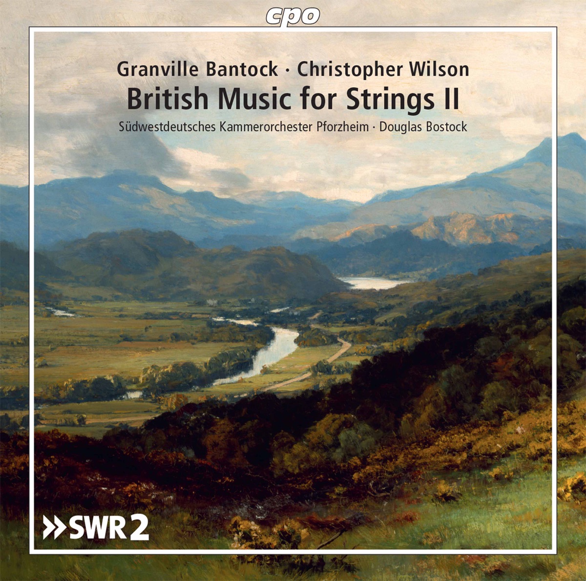 British Music for Strings II by Südwestdeutsches Kammerorchester Pforzheim & Douglas Bostock album cover