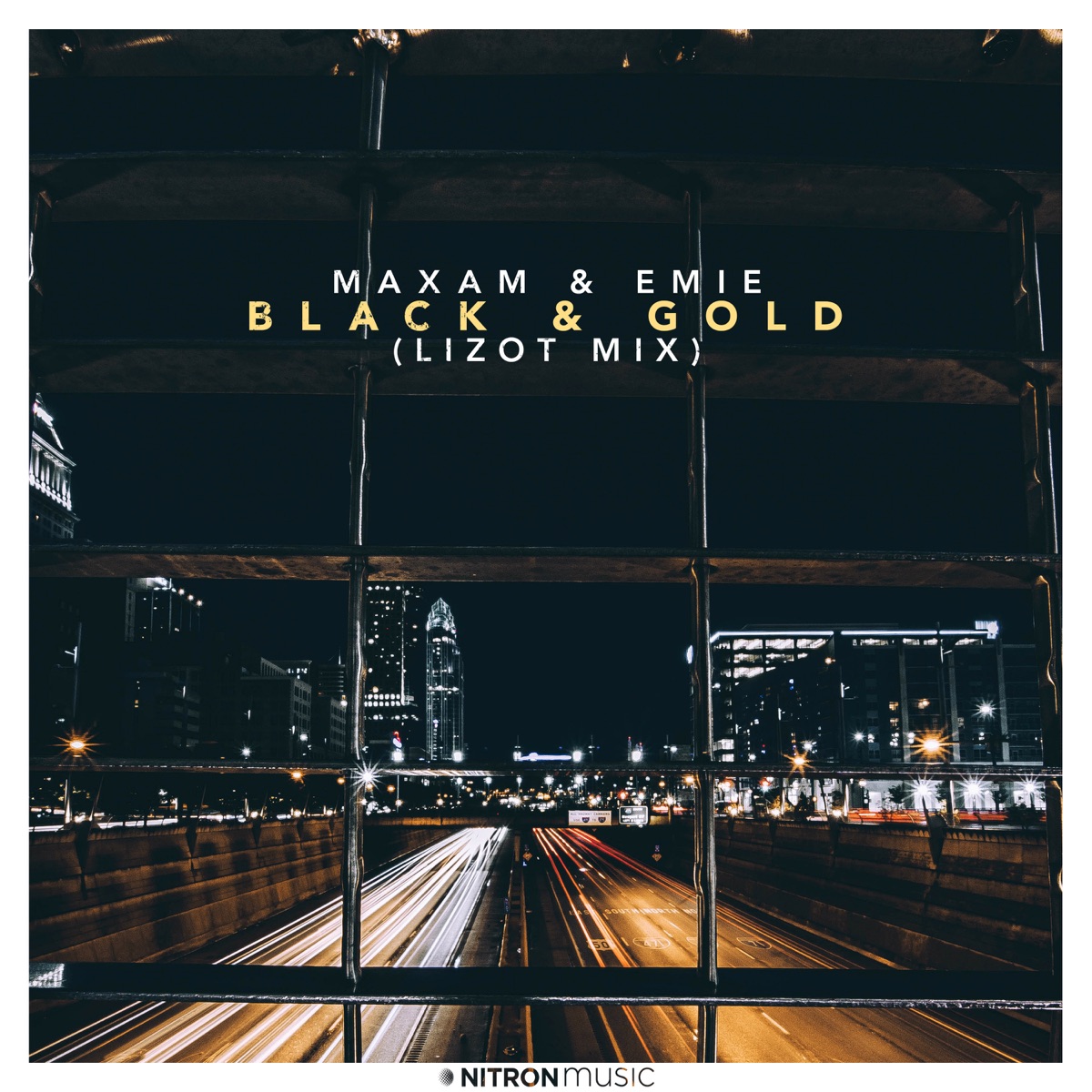 Black & Gold (LIZOT Mix) - Single by MAXAM & Emie album cover