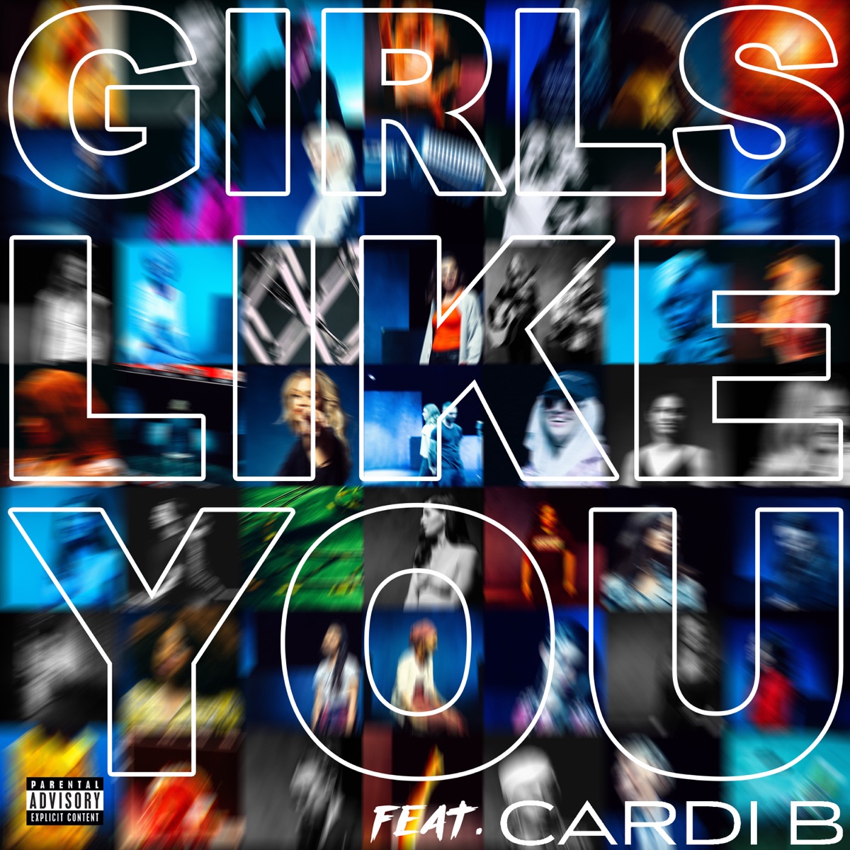 Girls Like You (feat. Cardi B) - Single by Maroon 5 album cover