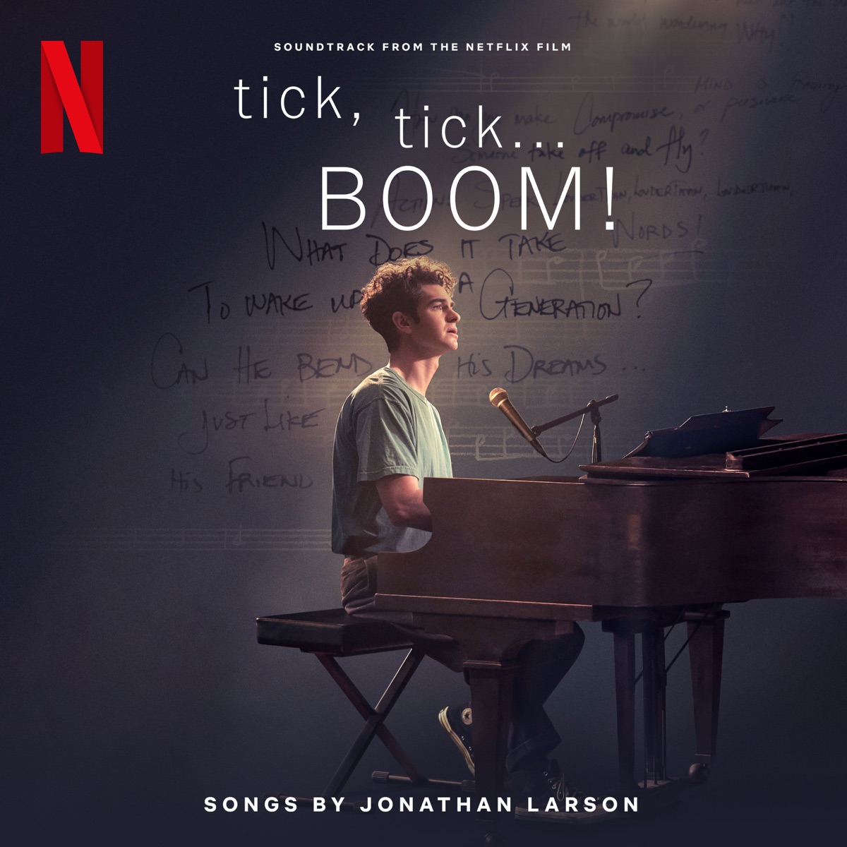 tick, tick... BOOM! (Soundtrack from the Netflix Film) by Jonathan Larson, Andrew Garfield, Vanessa Hudgens & Joshua Henry album cover