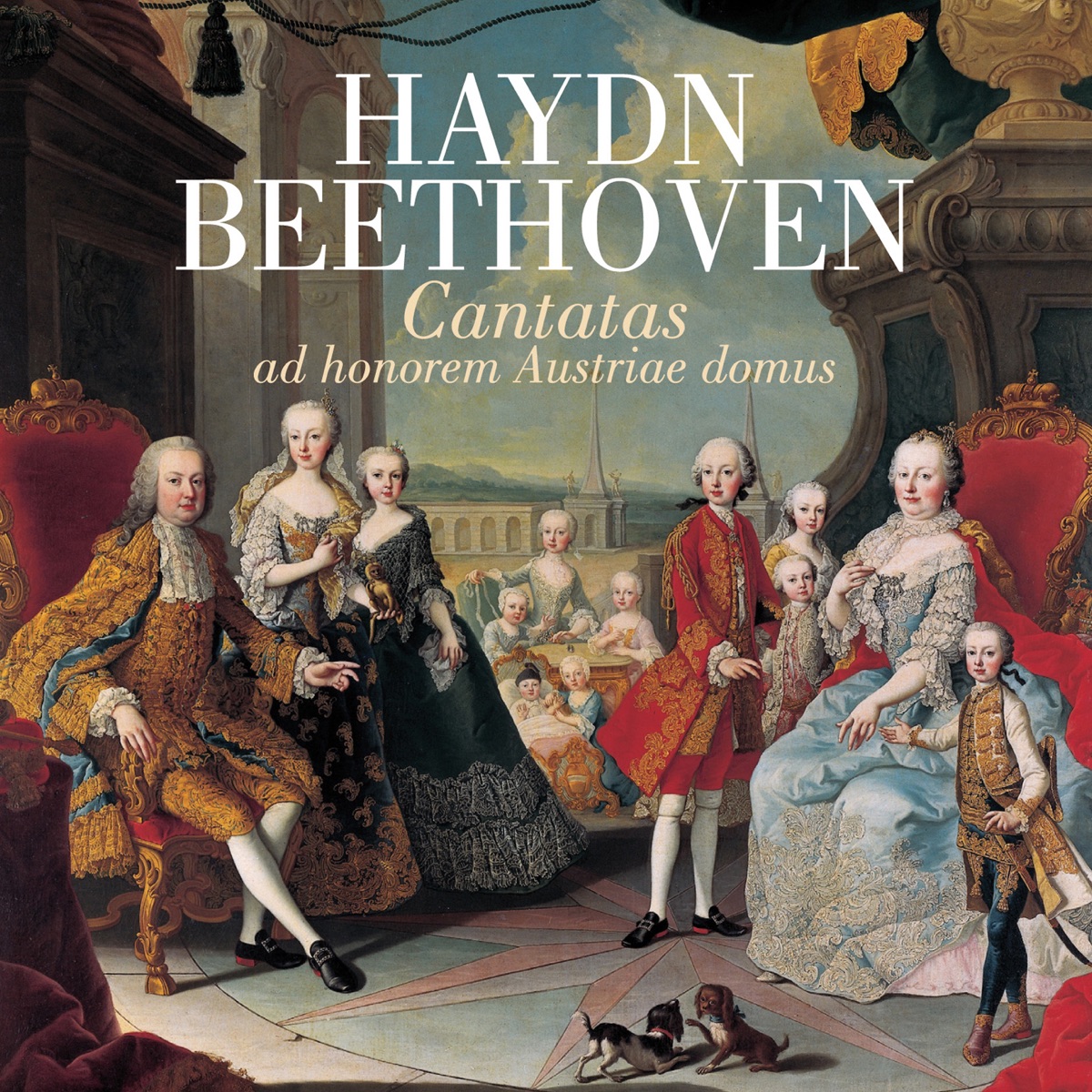 Cantatas ad honorem Austriae domus by Prague Mixed Choir, Jiří Petrdlík, South Bohemia Chamber Philharmonic Orchestra, Aleš Voráček, Edita Adlerova, Eva Mullerova & Matej Chadima album cover