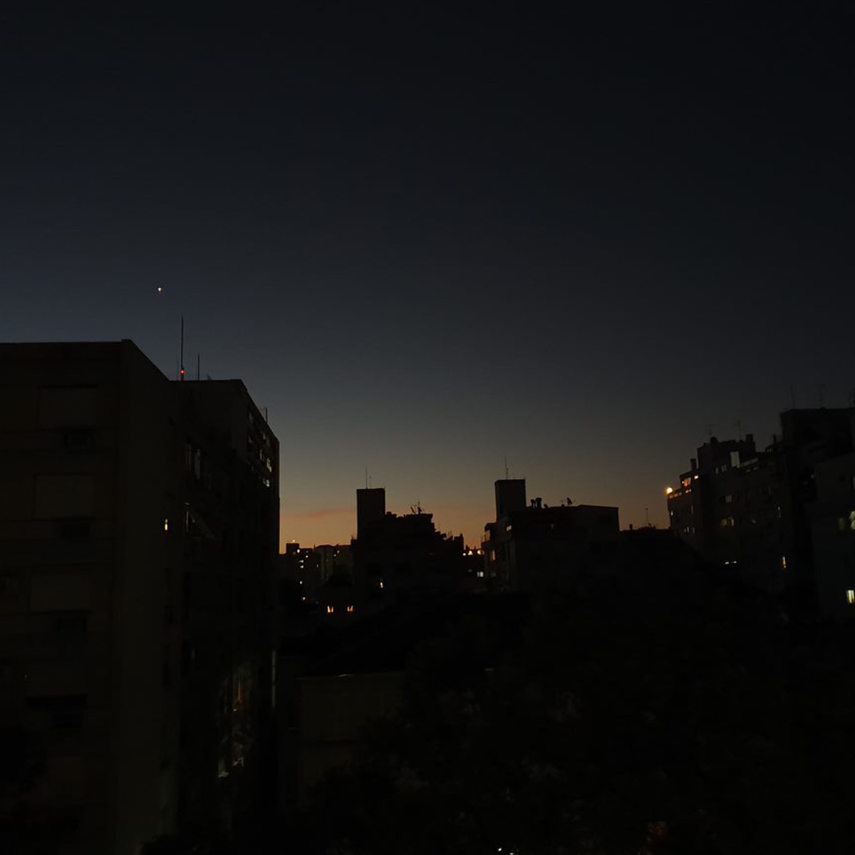 Sunset Behind the Buildings of Porto Alegre - Single by Weedthief & colours in the dark album cover