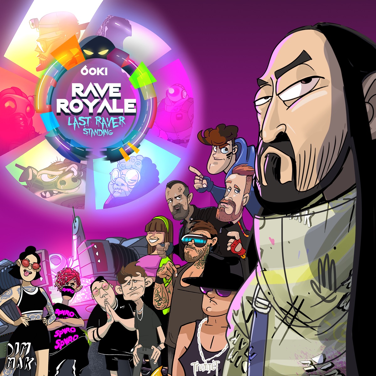 6OKI - Rave Royale - EP by Steve Aoki album cover