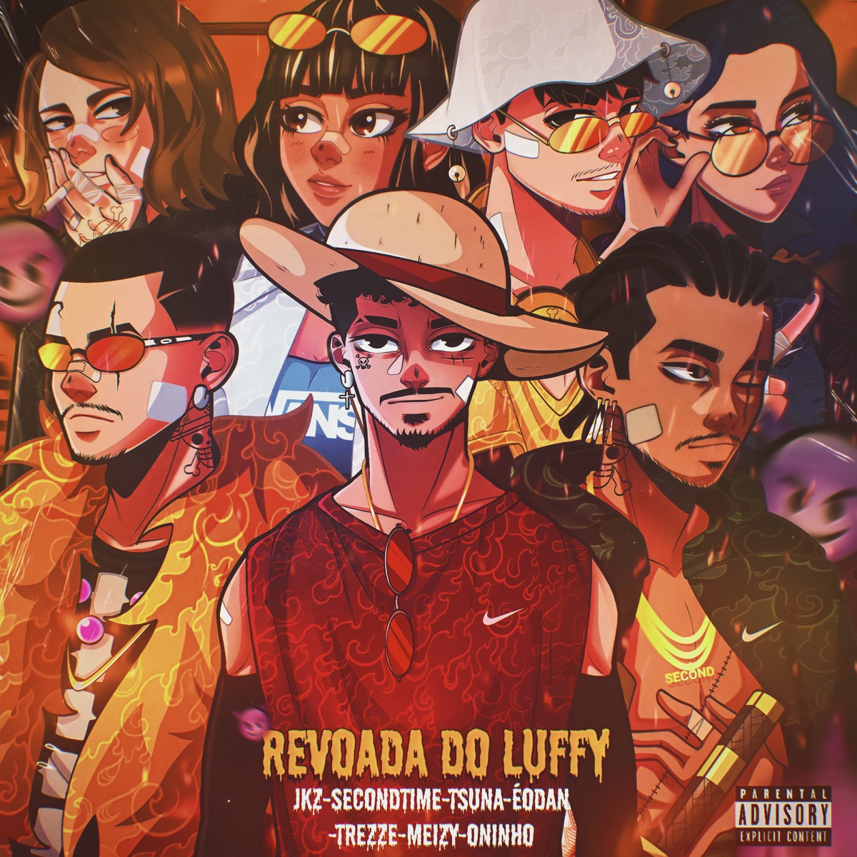 Revoada do Luffy - Single by JKZ, SecondTime, TsunaOficial, ÉoDan, Trezze, oNinho & M\-Eizy album cover