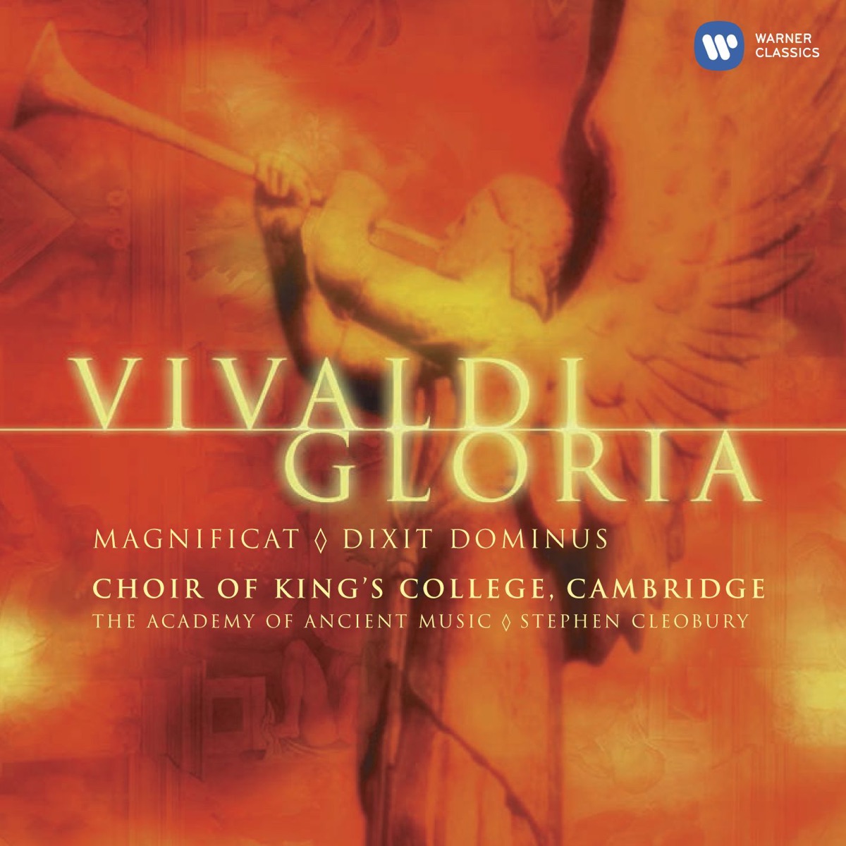 Vivaldi: Gloria, RV 589 - Dixit Dominus, RV 594 & Magnificat, RV 610 by The Choir of King's College, Cambridge, Sir Stephen Cleobury & Academy of Ancient Music album cover
