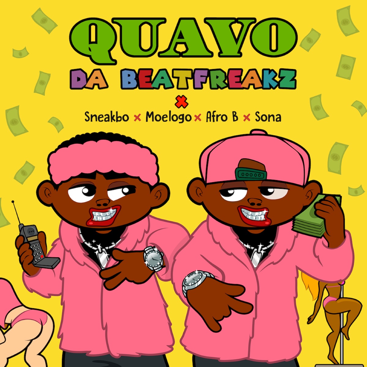 Quavo (feat. Sneakbo, Moelogo, Afro B & Sona) - Single by Da Beatfreakz album cover