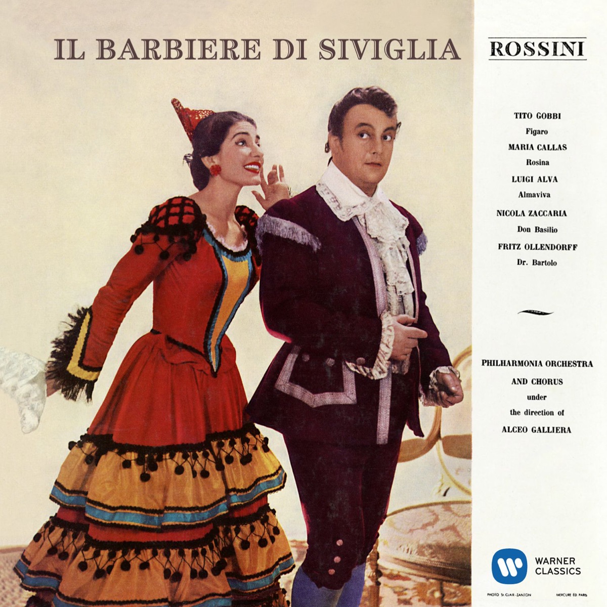 Rossini: Il barbiere di Siviglia (1957 - Galliera) - Callas Remastered by Alceo Galliera, Philharmonia Orchestra, Maria Callas & Tito Gobbi album cover