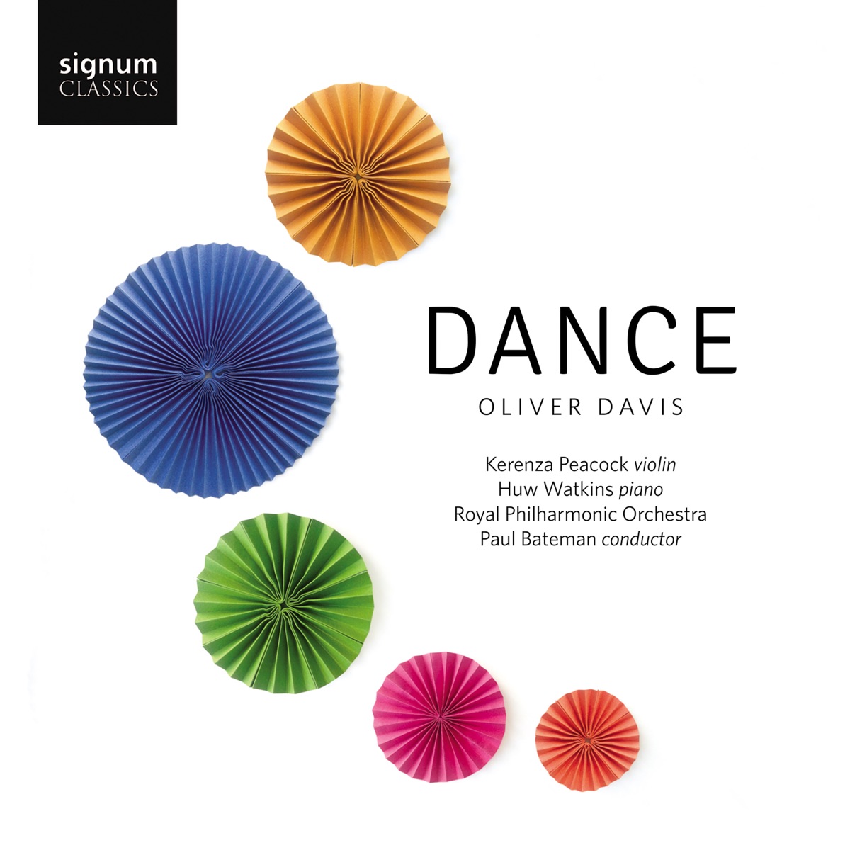 Oliver Davis: Dance by Kerenza Peacock, Huw Watkins, Royal Philharmonic Orchestra & Paul Bateman album cover