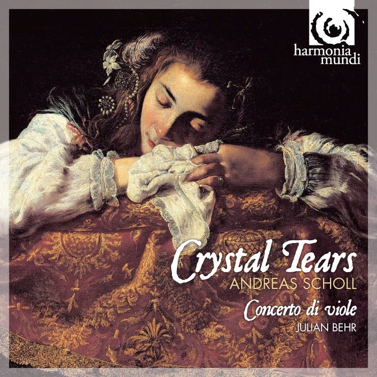"Crystal Tears" (John Dowland and his Contemporaries) by Andreas Scholl, Julian Behr & Concerto di Viole album cover