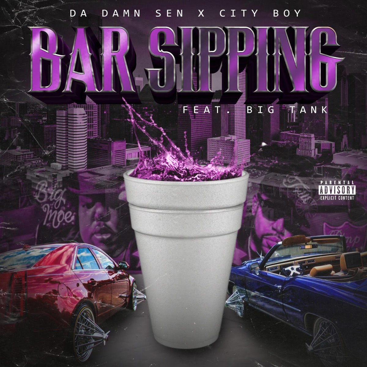 Bar Sipping (feat. Big Tank) - Single by City Boy & Da Damn Sen album cover
