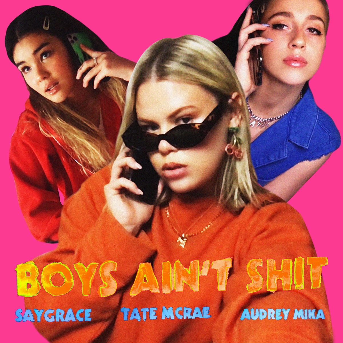 Boys Ain't Shit (feat. Tate McRae & Audrey Mika) - Single by SAYGRACE album cover artwork