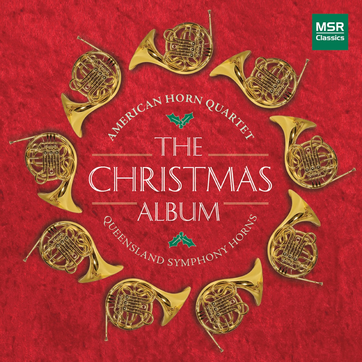 The Christmas Album by American Horn Quartet & QSO Horns album cover