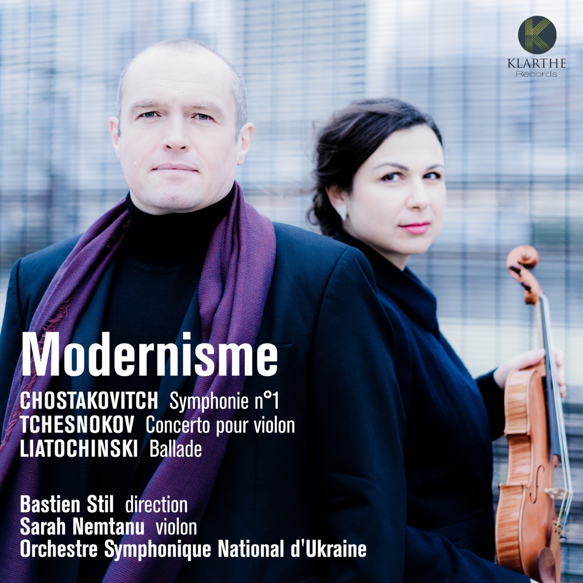 Modernisme by Sarah Nemtanu, Bastien Stil & Orchestre Symphonique National d'Ukraine album cover