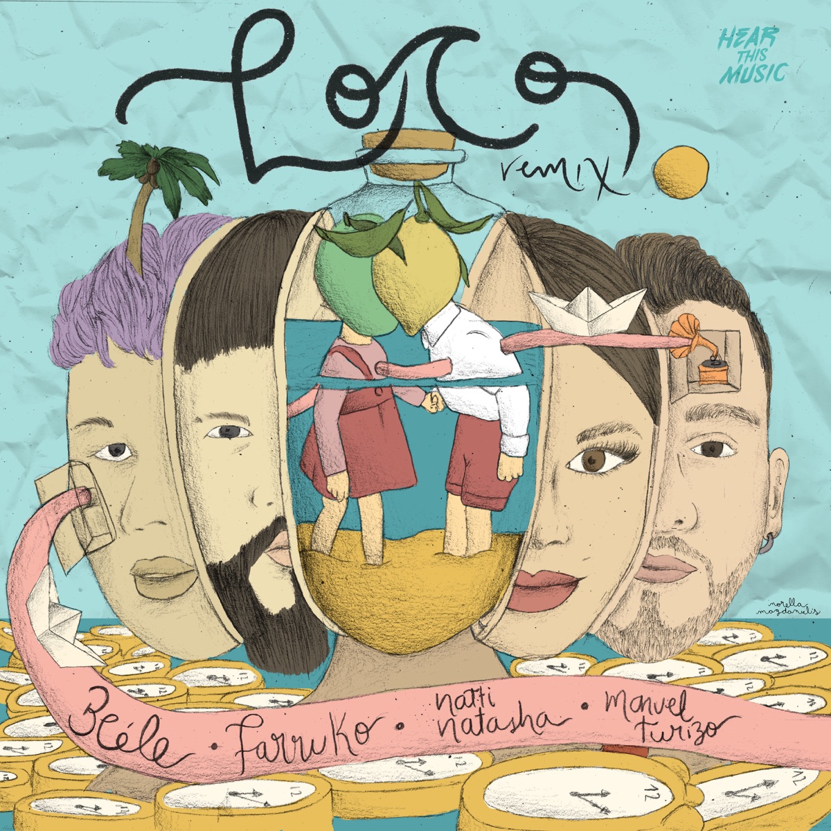 Loco (feat. Farruko) [Remix] - Single by Beéle, NATTI NATASHA & Manuel Turizo album cover
