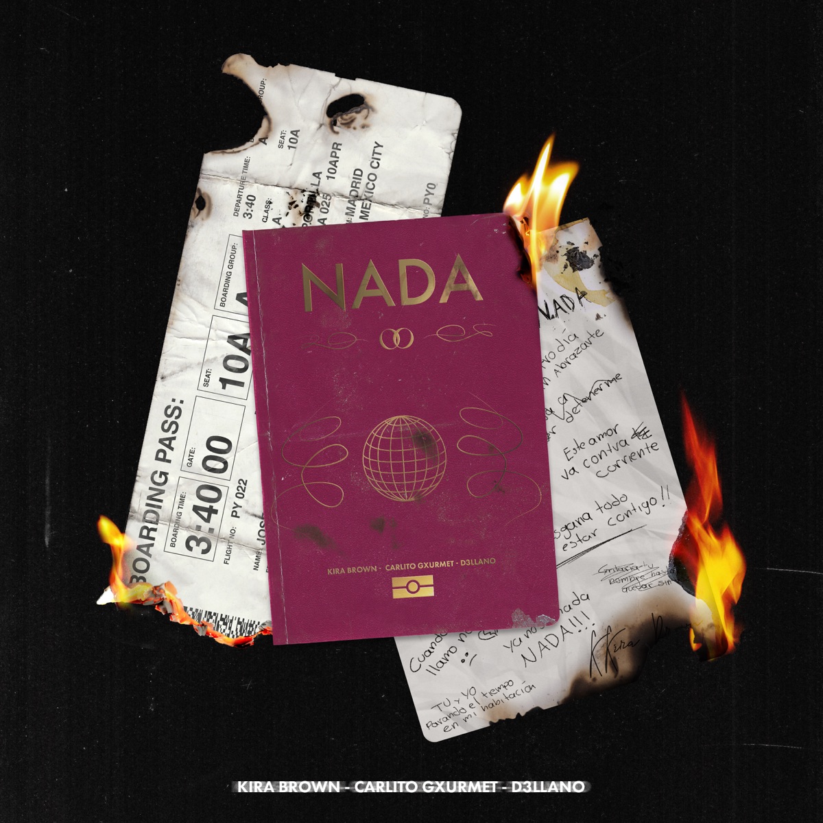 Nada - Single by Carlito Gxurmet, Kira Brown & D3llano album cover