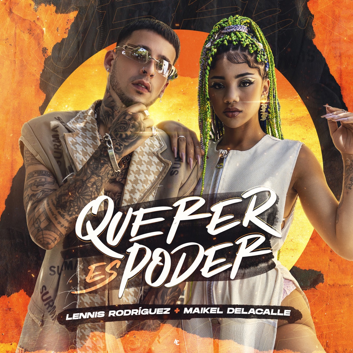 Querer Es Poder - Single by Lennis Rodriguez & Maikel Delacalle album cover