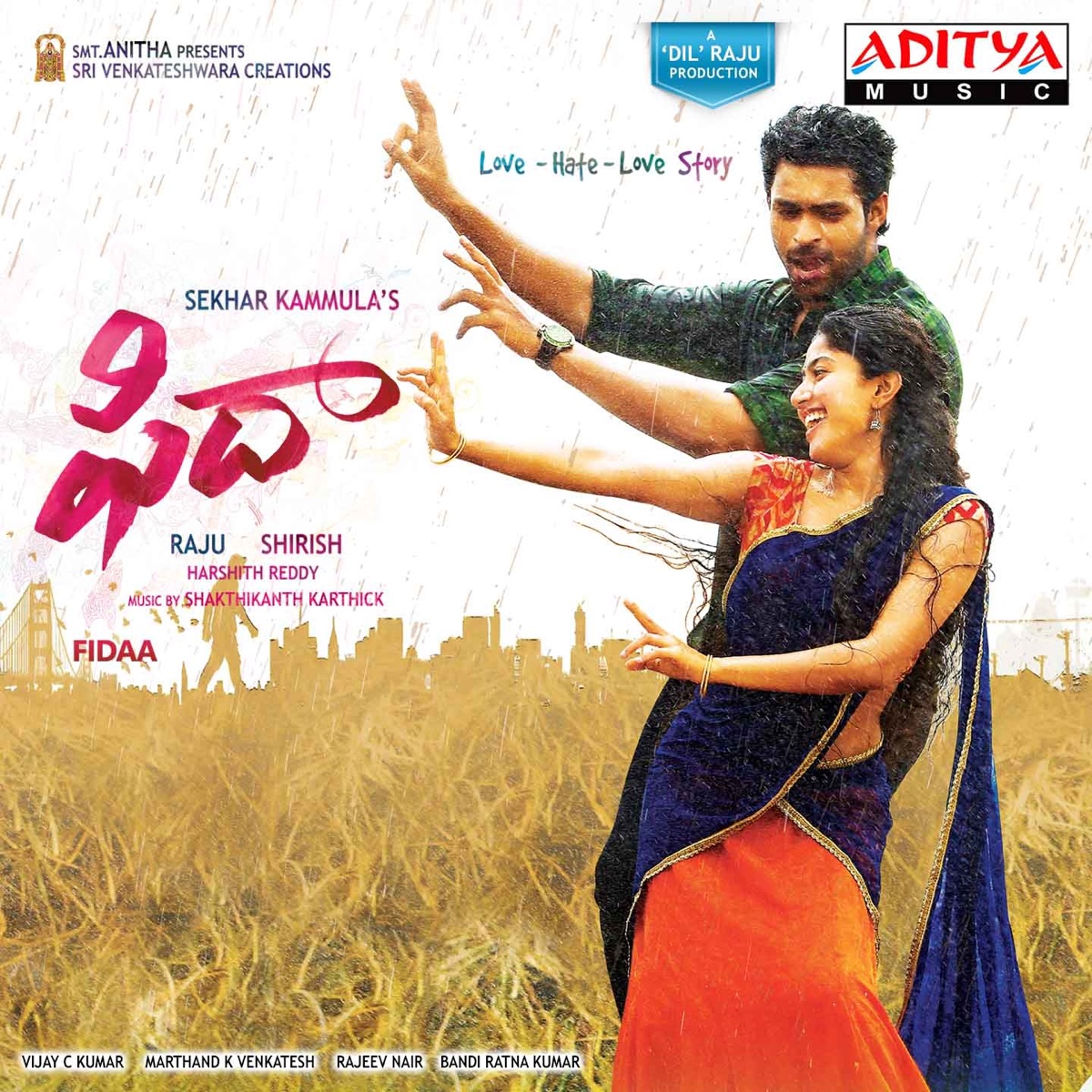 Fidaa (Original Motion Picture Soundtrack) by Shakthikanth Karthick album cover