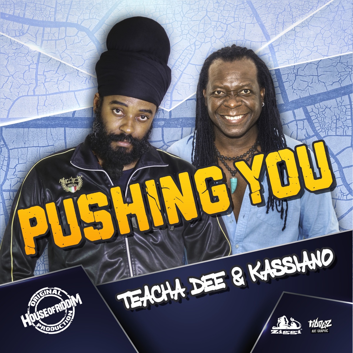 Pushing You - Single by Teacha Dee & Kassiano album cover