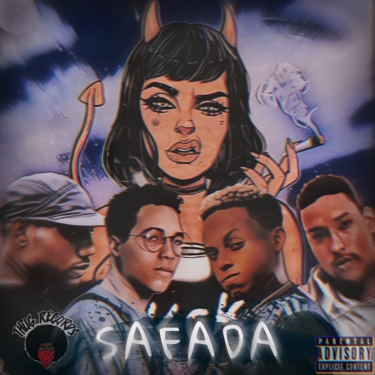 Safada - Single by L.Thug, ck1, Rafael Az & $ts Mc album cover