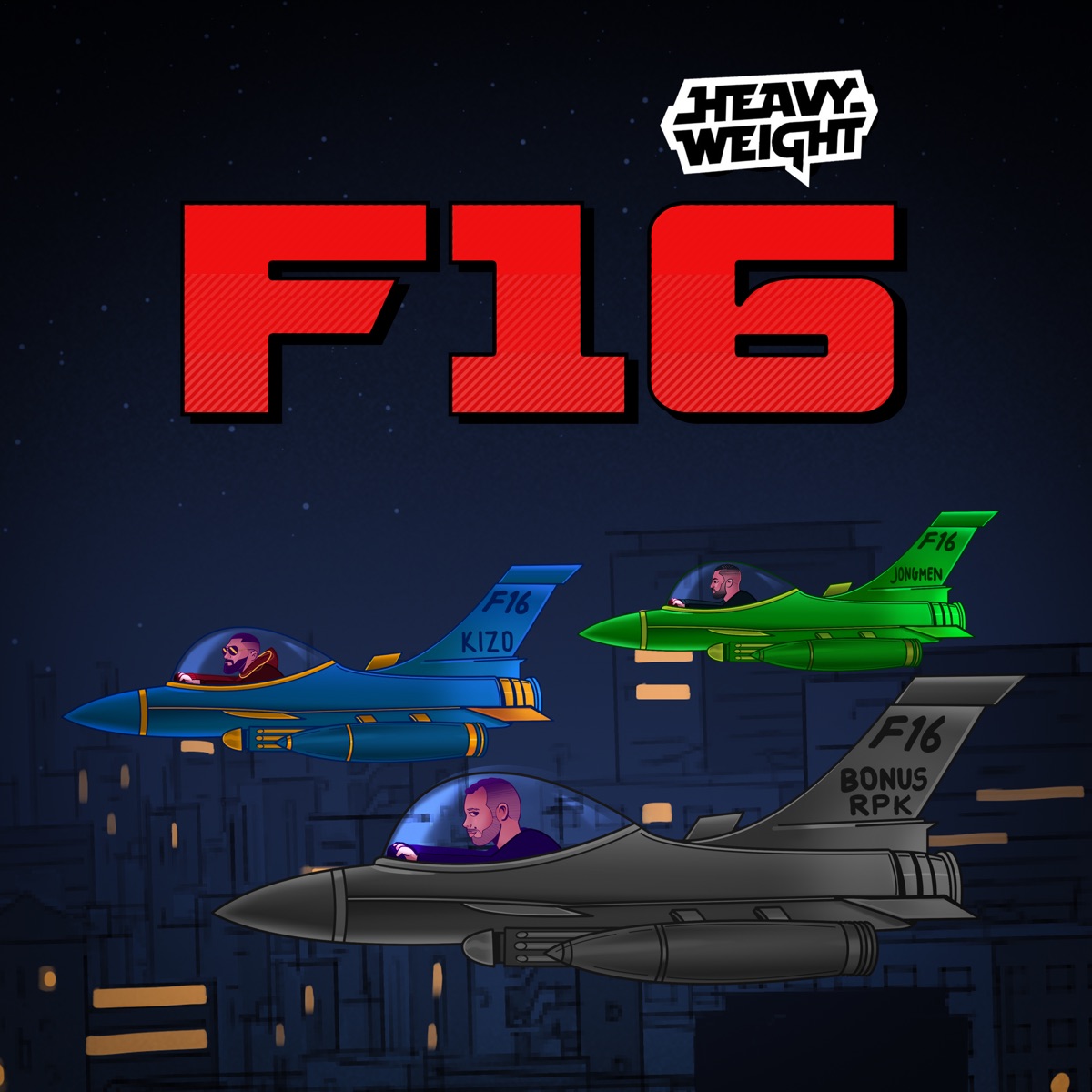 F16 (feat. Jongmen) - Single by Heavyweight, Kizo & Bonus RPK album cover