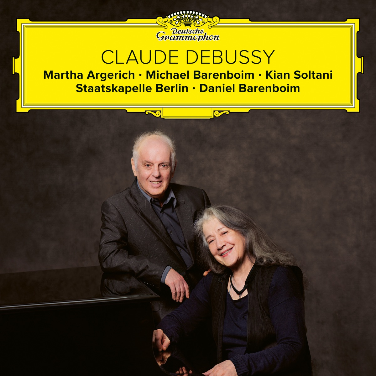 Debussy: Fantaisie, Violin Sonata, Cello Sonata, La mer by Daniel Barenboim, Martha Argerich, Michael Barenboim, Kian Soltani & Staatskapelle Berlin album cover