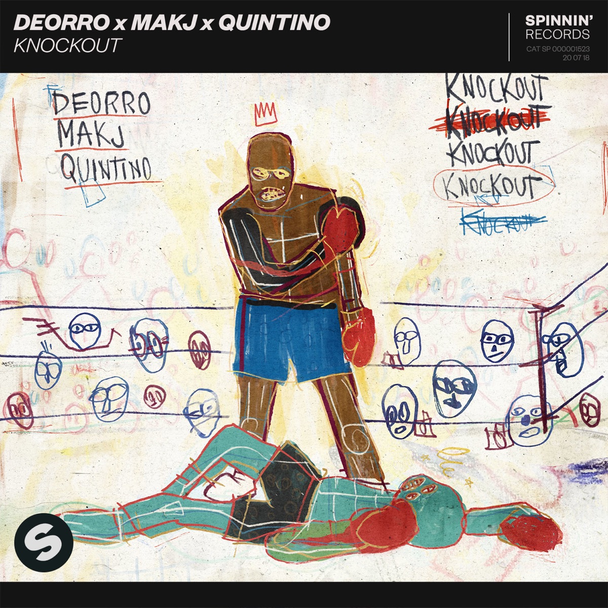 Knockout - Single by Deorro, MAKJ & Quintino album cover
