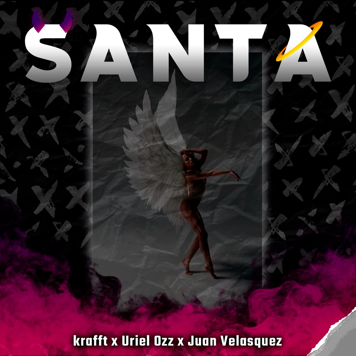 Santa (feat. Juan Velasquez & URIEL OZZ) - Single by Krafft album cover