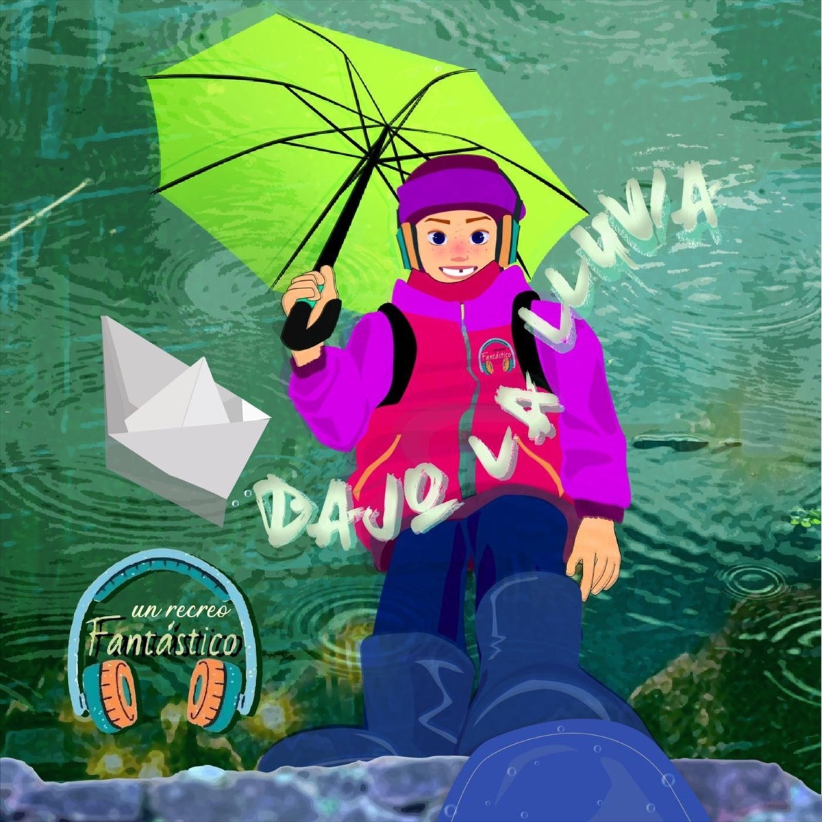 Bajo la Lluvia (feat. Camila Salgado) - Single by Un Recreo Fantástico album cover