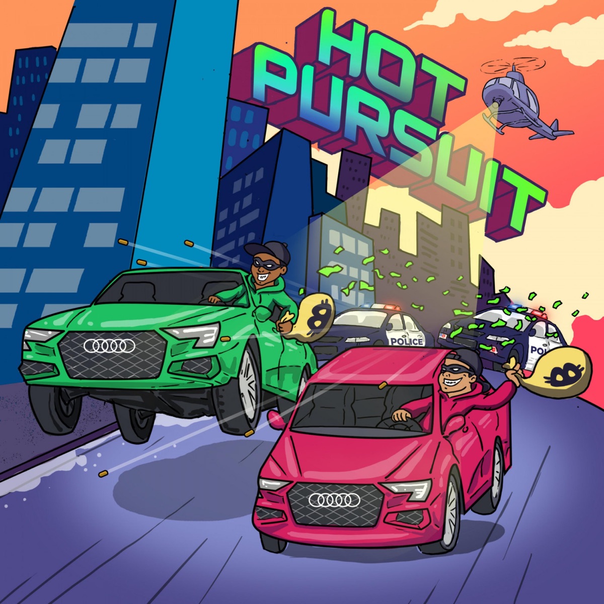 Hot Pursuit by Bandlez album cover