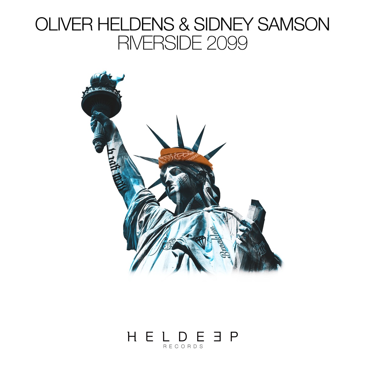 Riverside 2099 - Single by Oliver Heldens & Sidney Samson album cover