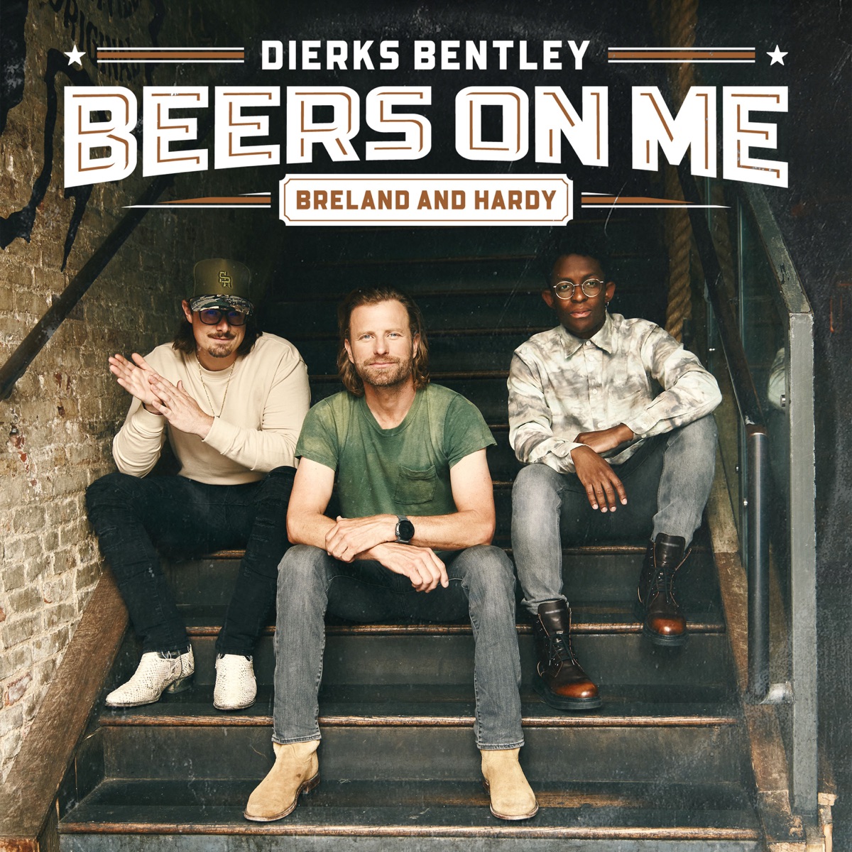 Beers On Me (feat. BRELAND & HARDY) - Single by Dierks Bentley album cover