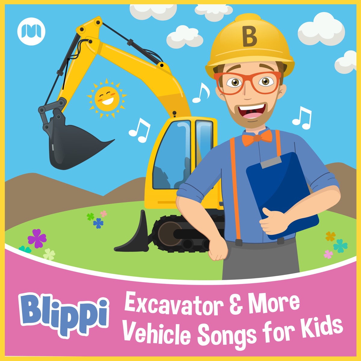 Excavator & More Vehicle Songs for Kids by Blippi album cover