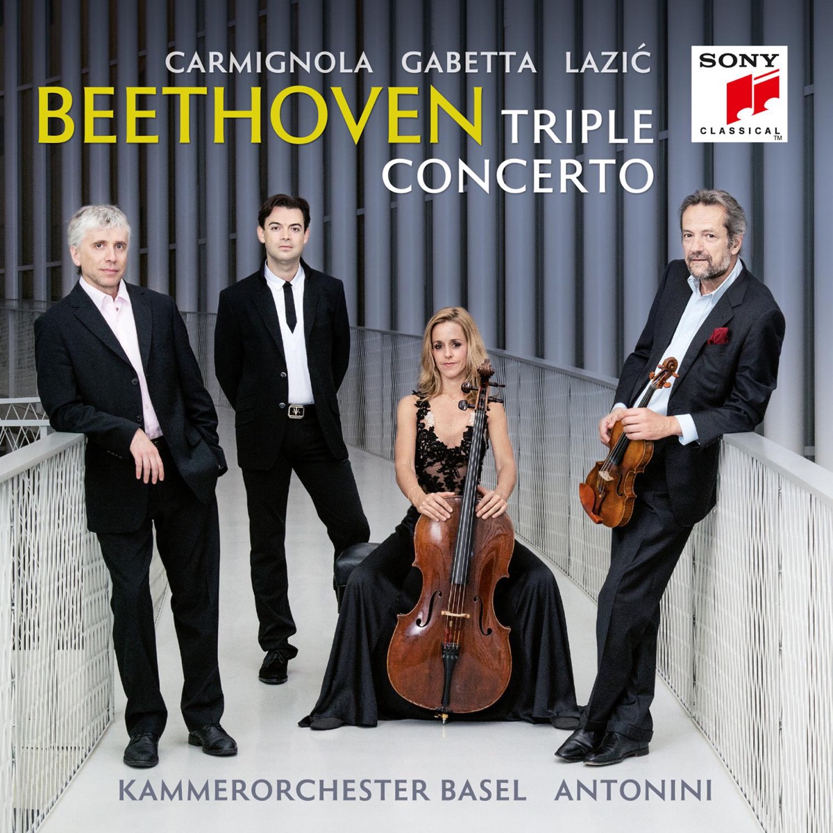 Beethoven: Triple Concerto by Sol Gabetta, Giuliano Carmignola, Dejan Lazić, Kammerorchester Basel & Giovanni Antonini album cover
