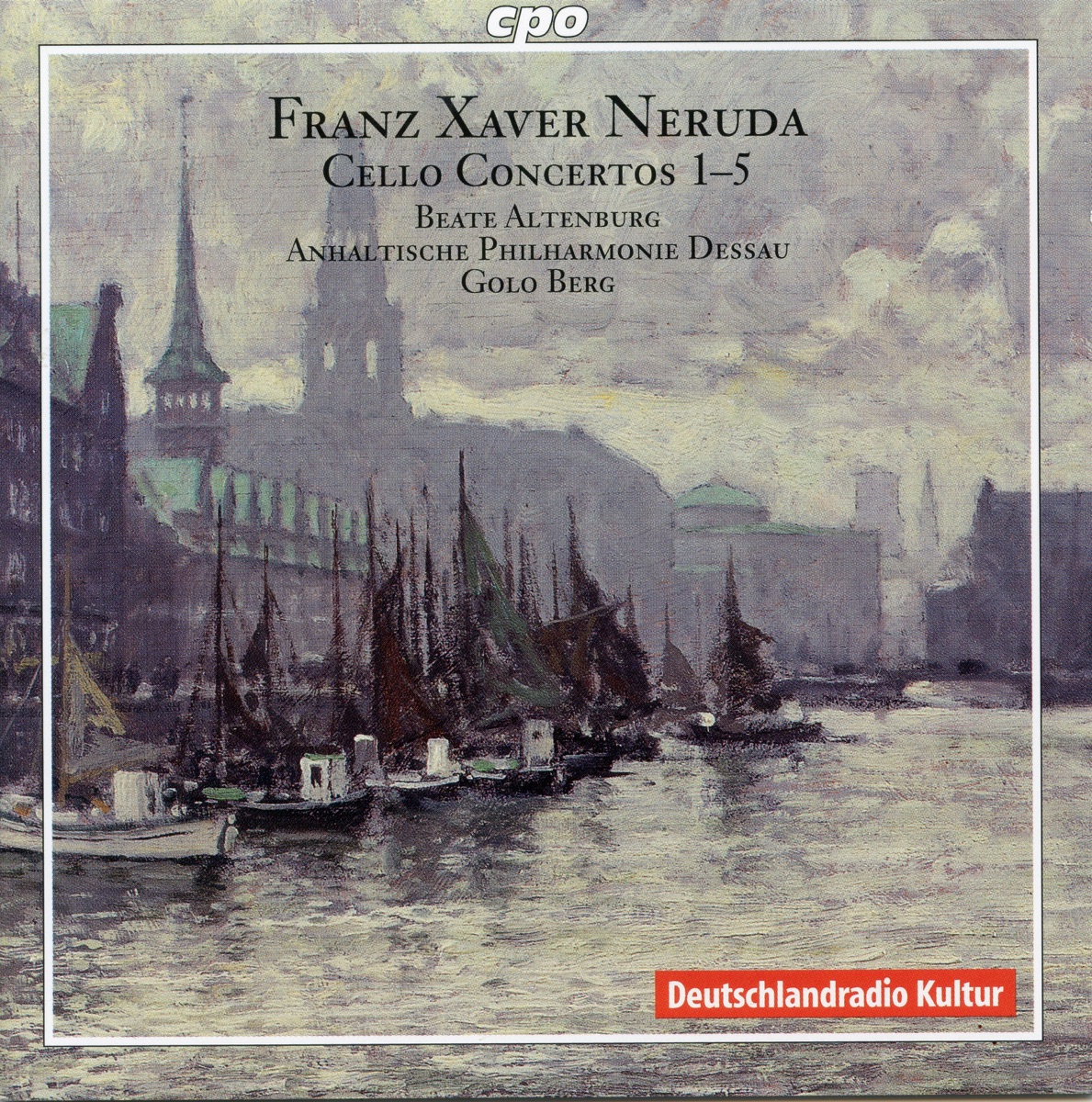 Neruda: Cello Concertos Nos. 1-5 by Beate Altenburg, Anhaltische Philharmonie Dessau & Golo Berg album cover