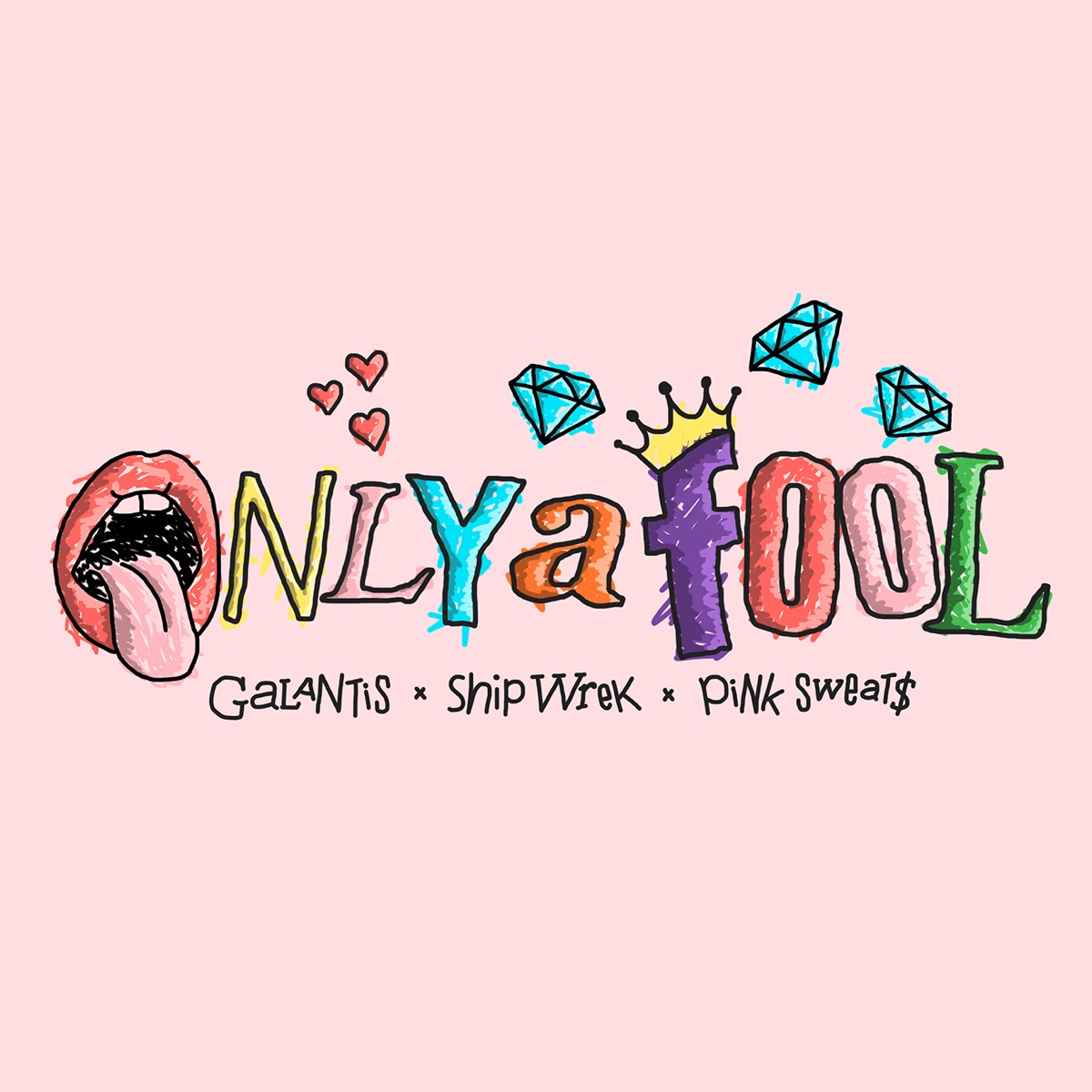 Only a Fool - Single by Galantis, Ship Wrek & Pink Sweat$ album cover