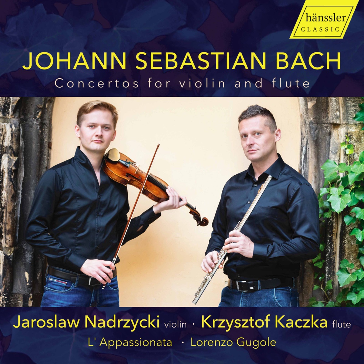 J.S. Bach: Concertos for Violin & Flute by Krzysztof Kaczka, Jaroslaw Nadrzycki, L'Appassionata & Lorenzo Gugole album cover