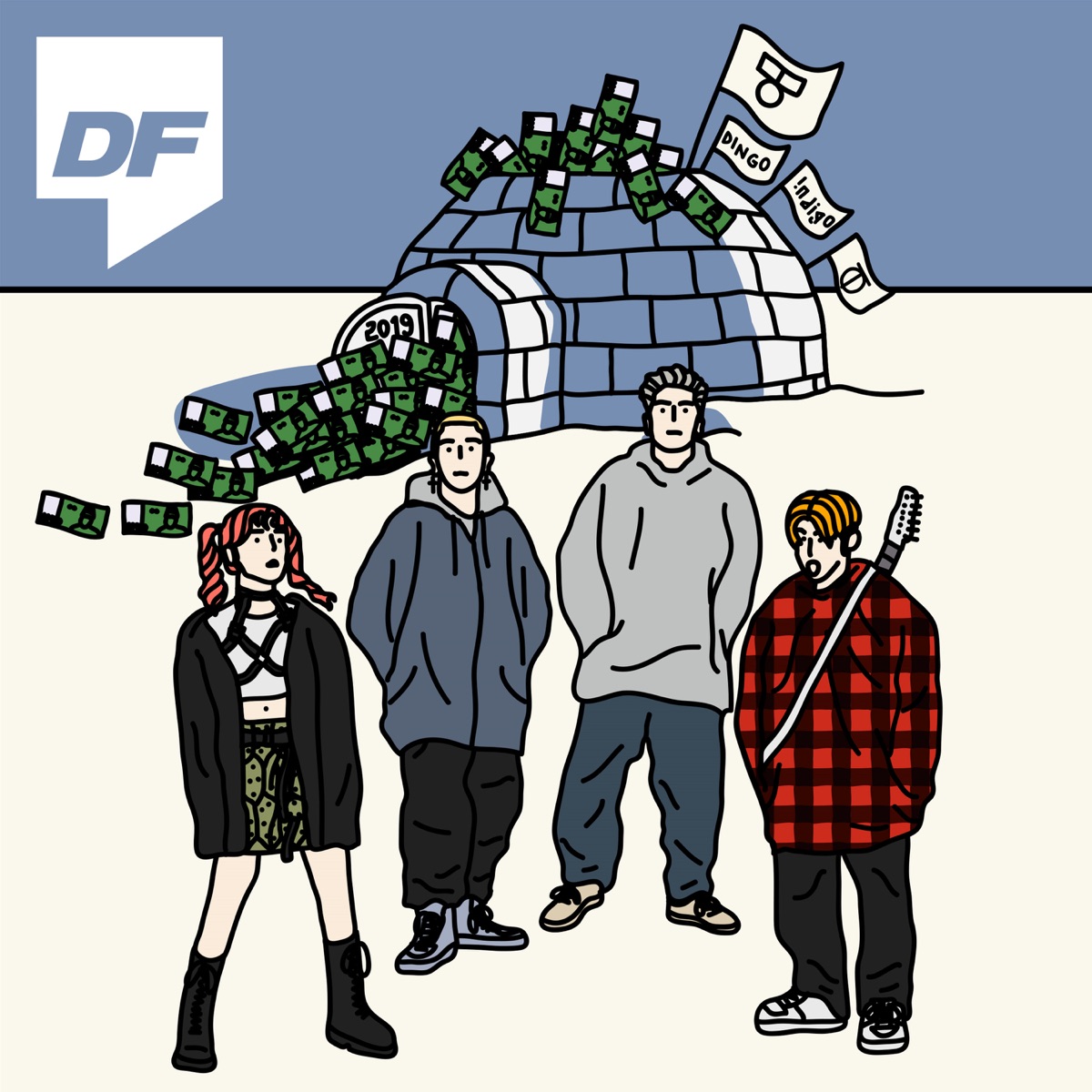 Dding - Single by Jvcki Wai, Young B, Osshun Gum & Han Yo Han album cover