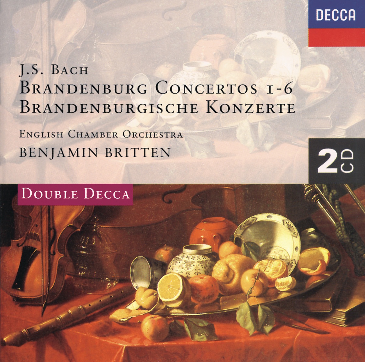 Bach, J.S. : Brandenburg Concertos Nos. 1-6 by English Chamber Orchestra, Academy of St Martin in the Fields, Benjamin Britten, Carmel Kaine, Emanuel Hurwitz, Sir Neville Marriner, Sir Philip Ledger, Tess Miller & William Bennett album cover